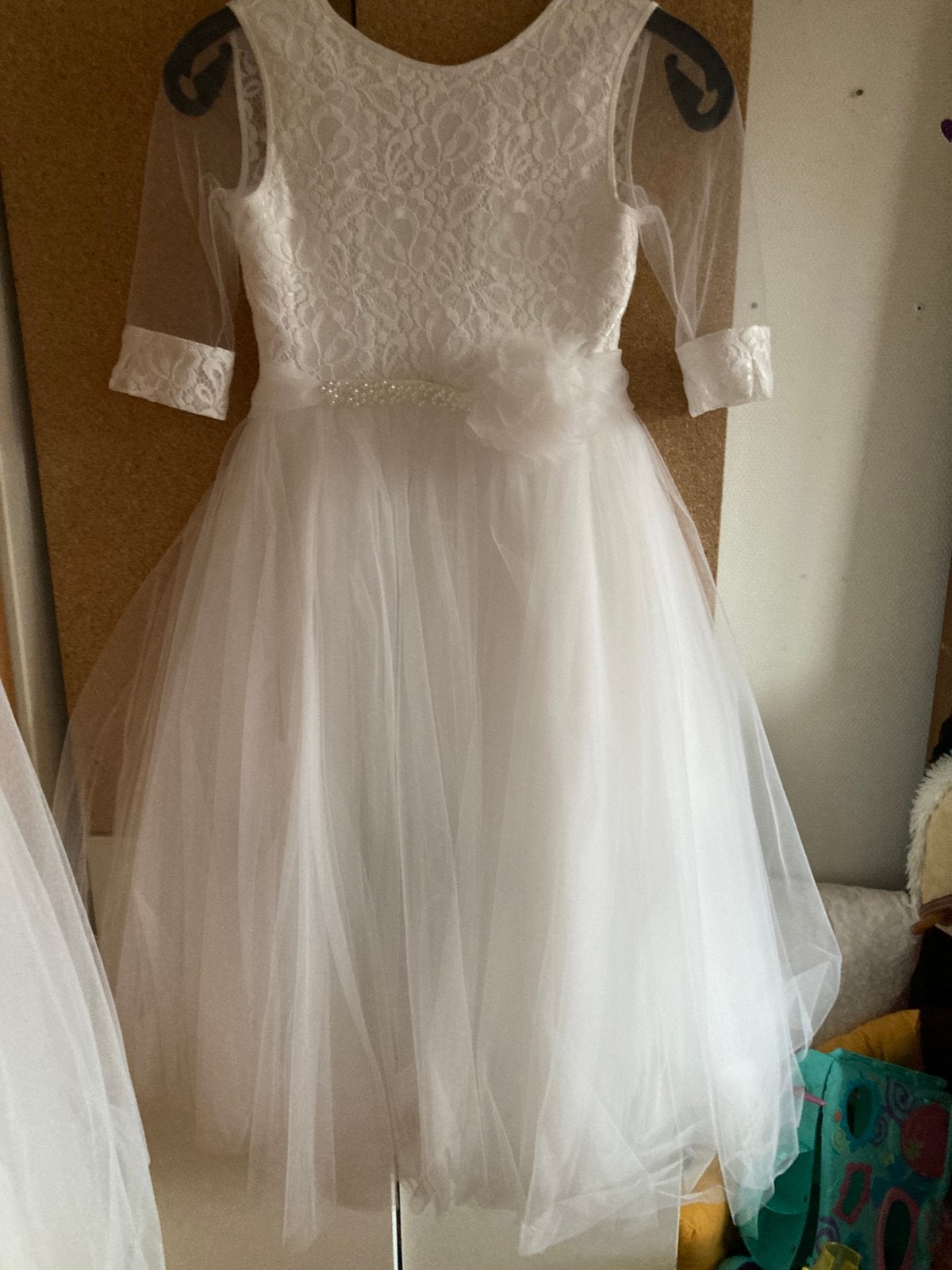 Bruid meisjes jurk, maat 128, nieuw, Merk miss leod, Ophalen of Verzenden, Nieuw, Meisje, Jurk of Rok