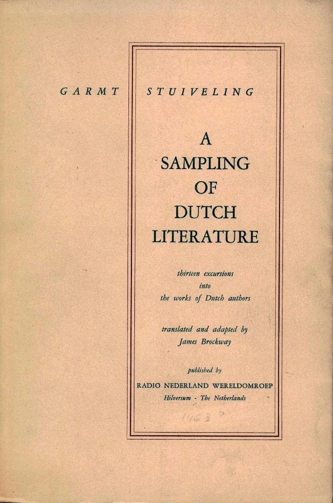 Garmt Stuiveling, A sampling of Dutch literature., Verzenden, Gelezen