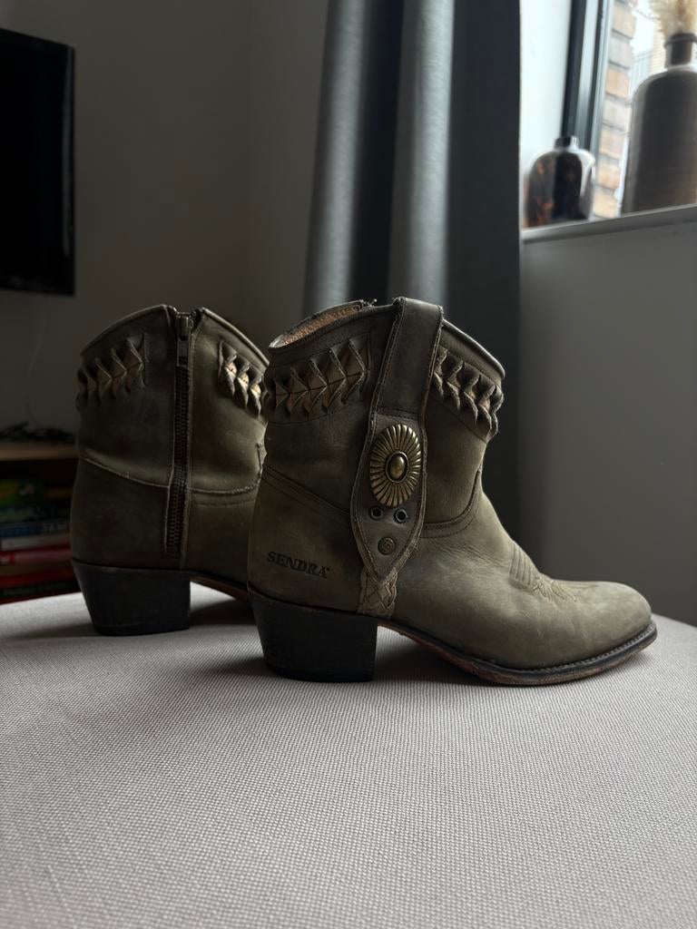 Cowboy laarzen, Hoge laarzen, Verzenden, Nieuw, Groen