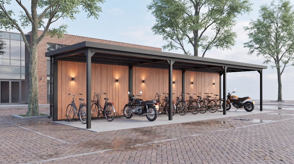 Fietsenstalling | 100% onderhoudsvrij | Zelf samenstellen, Tuin en Terras, Ophalen of Verzenden, Nieuw, Metaal, Fietsenberging