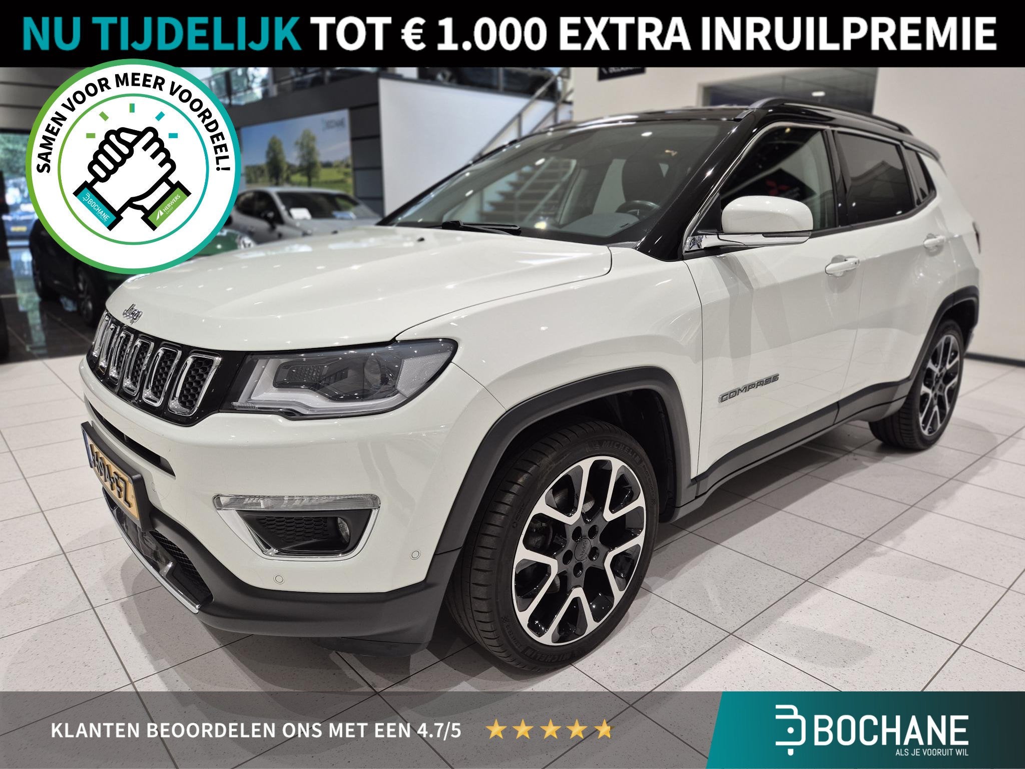 Jeep Compass 1.3T Limited | Trekhaak | Camera | Navigatie |