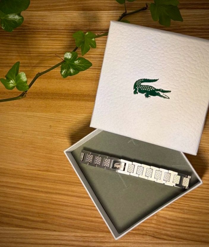 Bracelet Lacoste, Ophalen of Verzenden, Zo goed als nieuw, Zilver, Staal