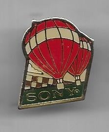 LUCHTBALLON SONY PIN, Verzamelen, Ophalen of Verzenden, Gebruikt, Merk, Speldje of Pin