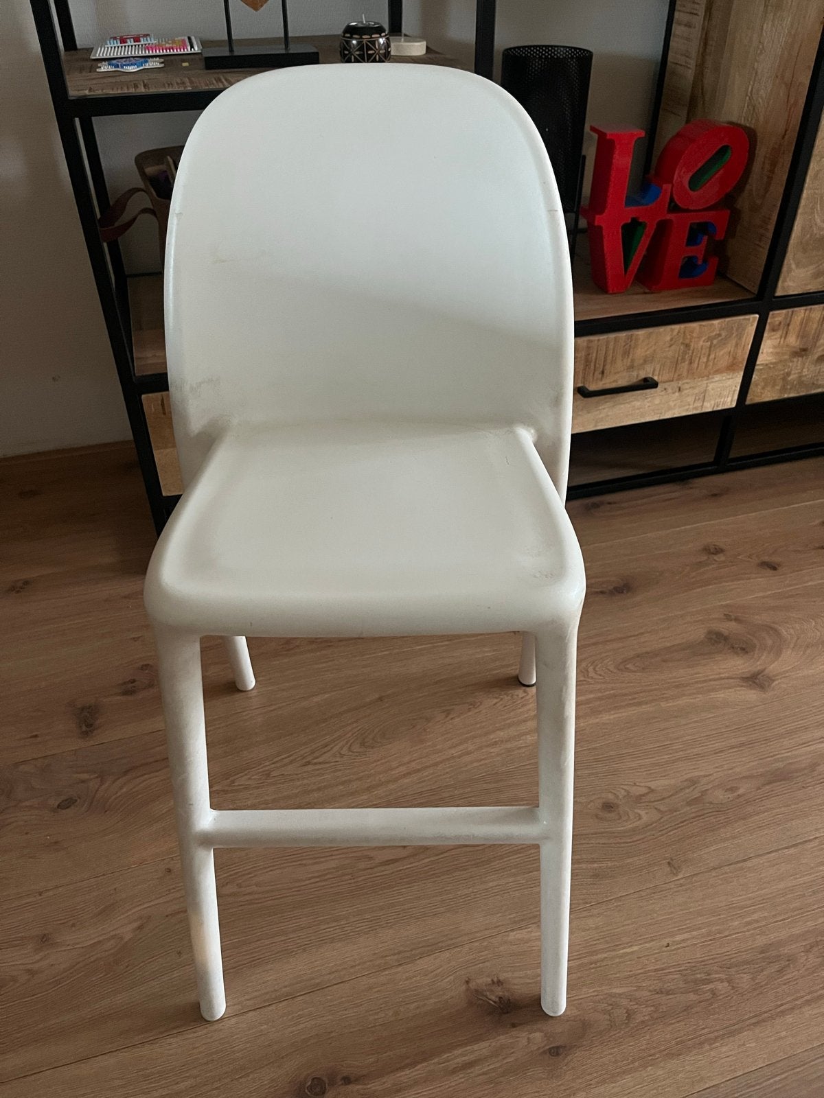 Ikea urban kinderstoel, Ophalen, Kunststof, Gebruikt, Wit