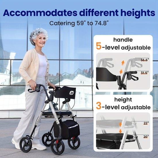 Rollator – Wandelwagen – Looprek – Mobiel Hulpmiddel, Corvance B.V., Verzenden, Nieuw, Corvancebol@gmail.com