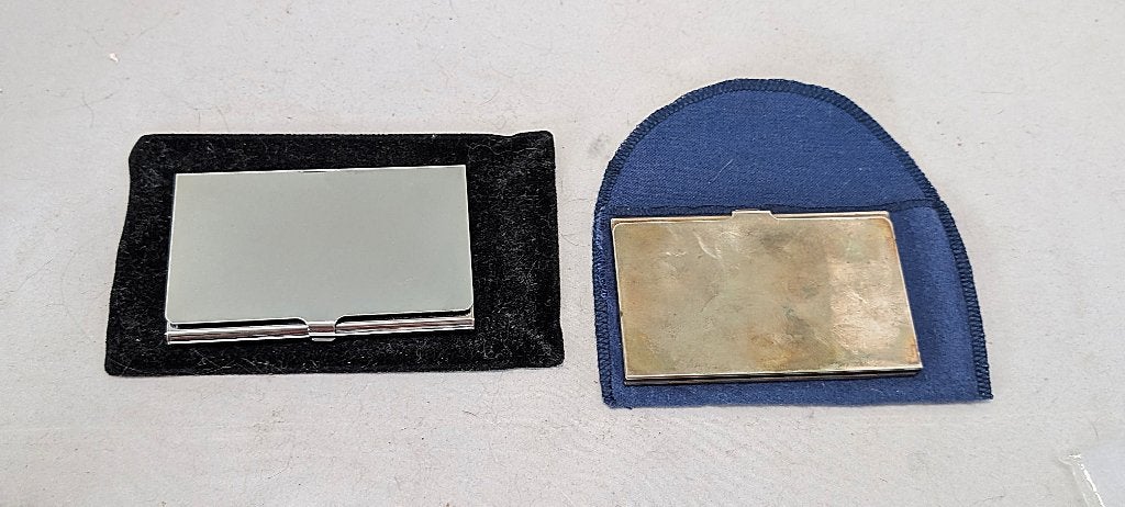 2 visitekaartjes doosjes, Ophalen of Verzenden, Voor 1970, Visitekaartje