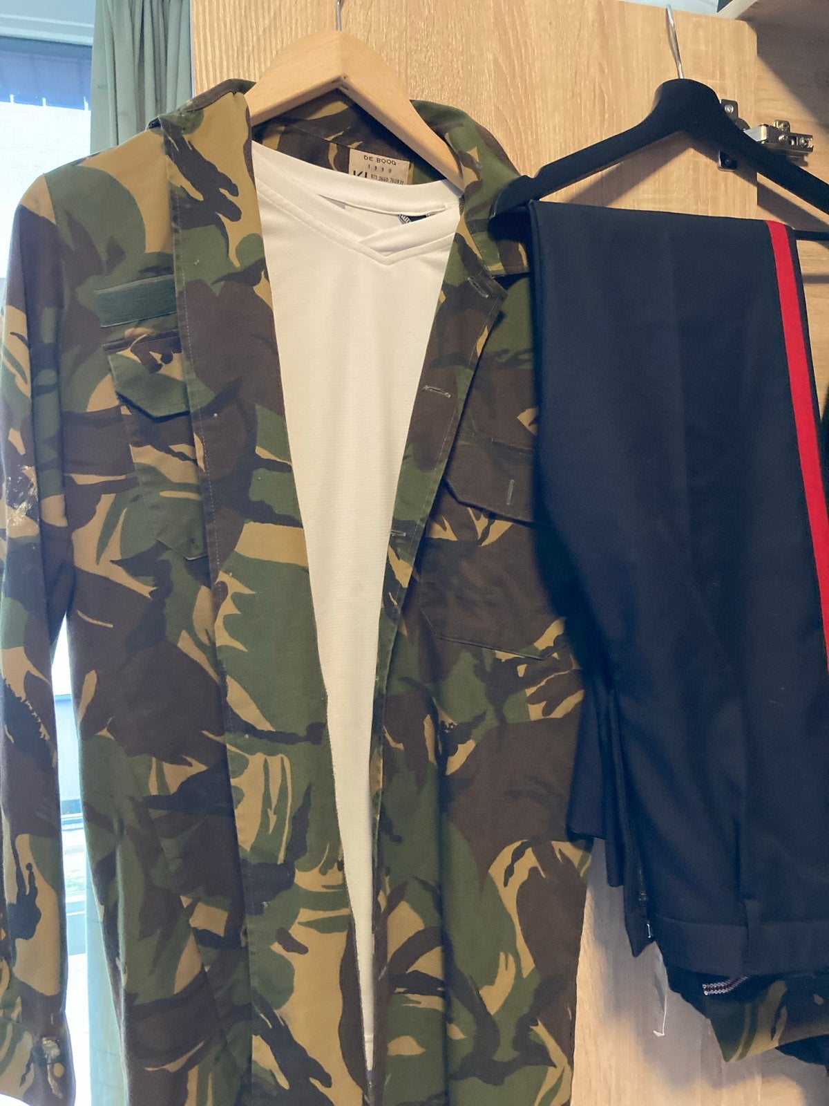 Leger kleding set: Overhemd, marine broek & longsleeve, Kleding | Heren, Ophalen of Verzenden, Gedragen, Overige maten, Meerkleurig