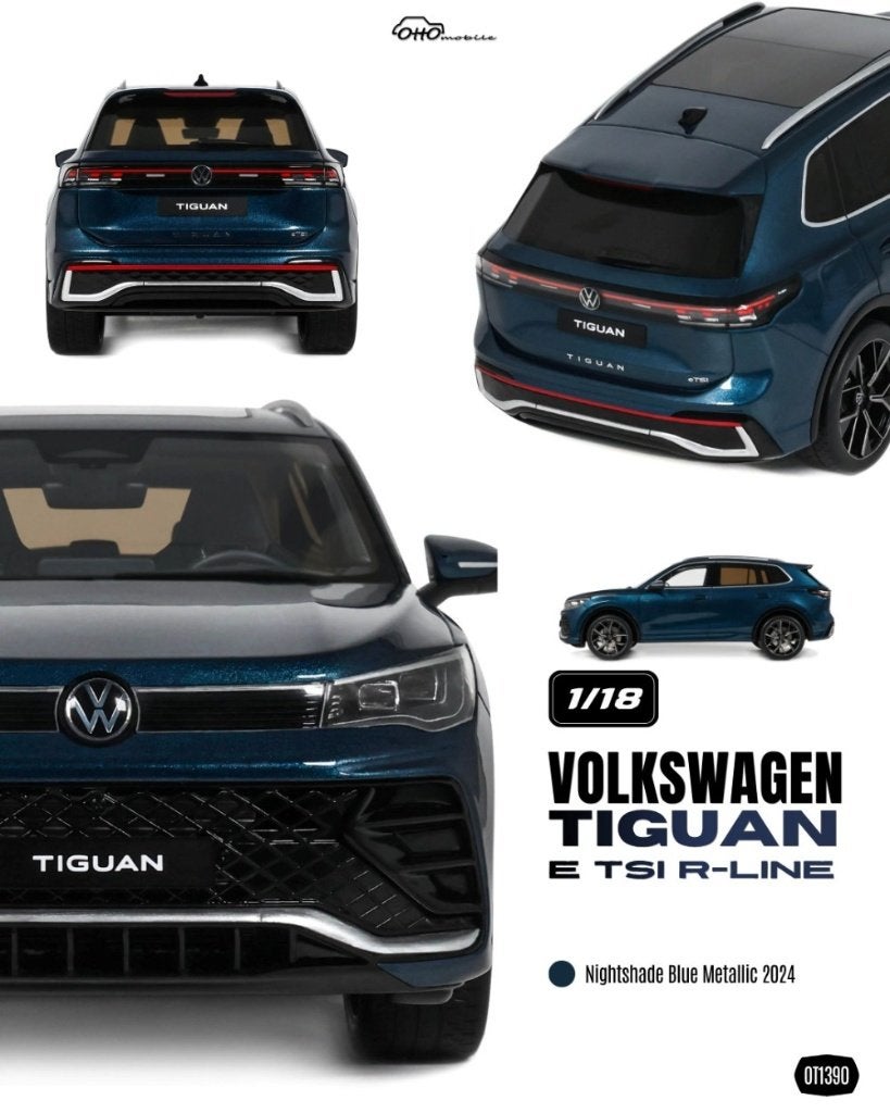 OttoMobile 1:18 Volkswagen Tiguan e TSi R-Line blauw 2024, Hobby en Vrije tijd, Modelauto's | 1:18, OttOMobile, -, Nieuw, Ophalen of Verzenden