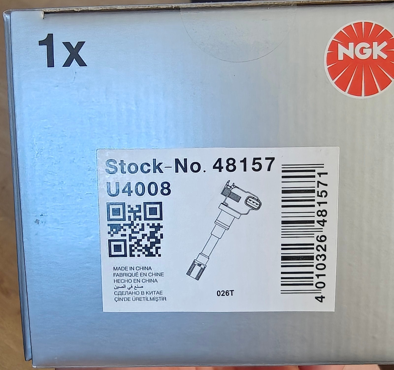 2X Suzuki Swift Sport zc31s NGK Bobine U4008 - Nieuw in doos, Ophalen of Verzenden, Nieuw, Suzuki