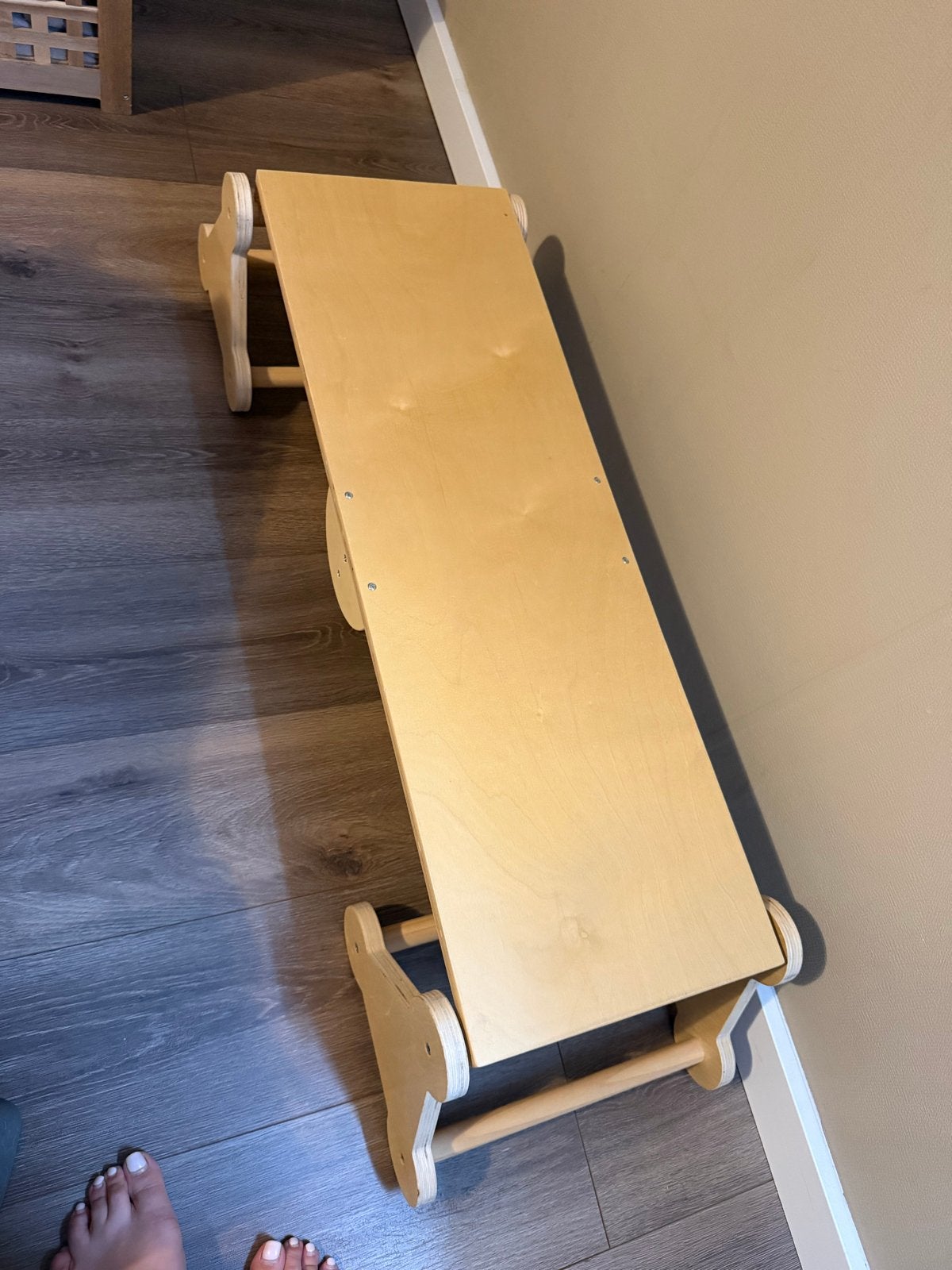 Houten Montessori Klimplank / Glijbaan voor Kinderen, Ophalen, Gebruikt