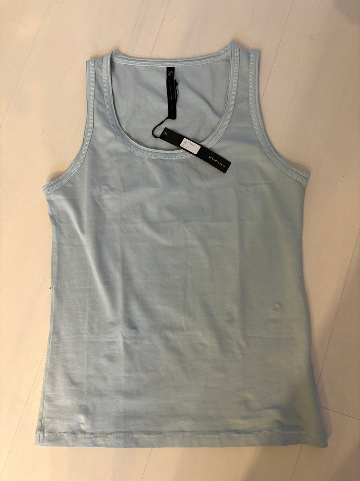 10DAYS Lichtblauwe singlet Top Maat M, Maat 38/40 (M), Blauw, Nieuw, Ophalen of Verzenden