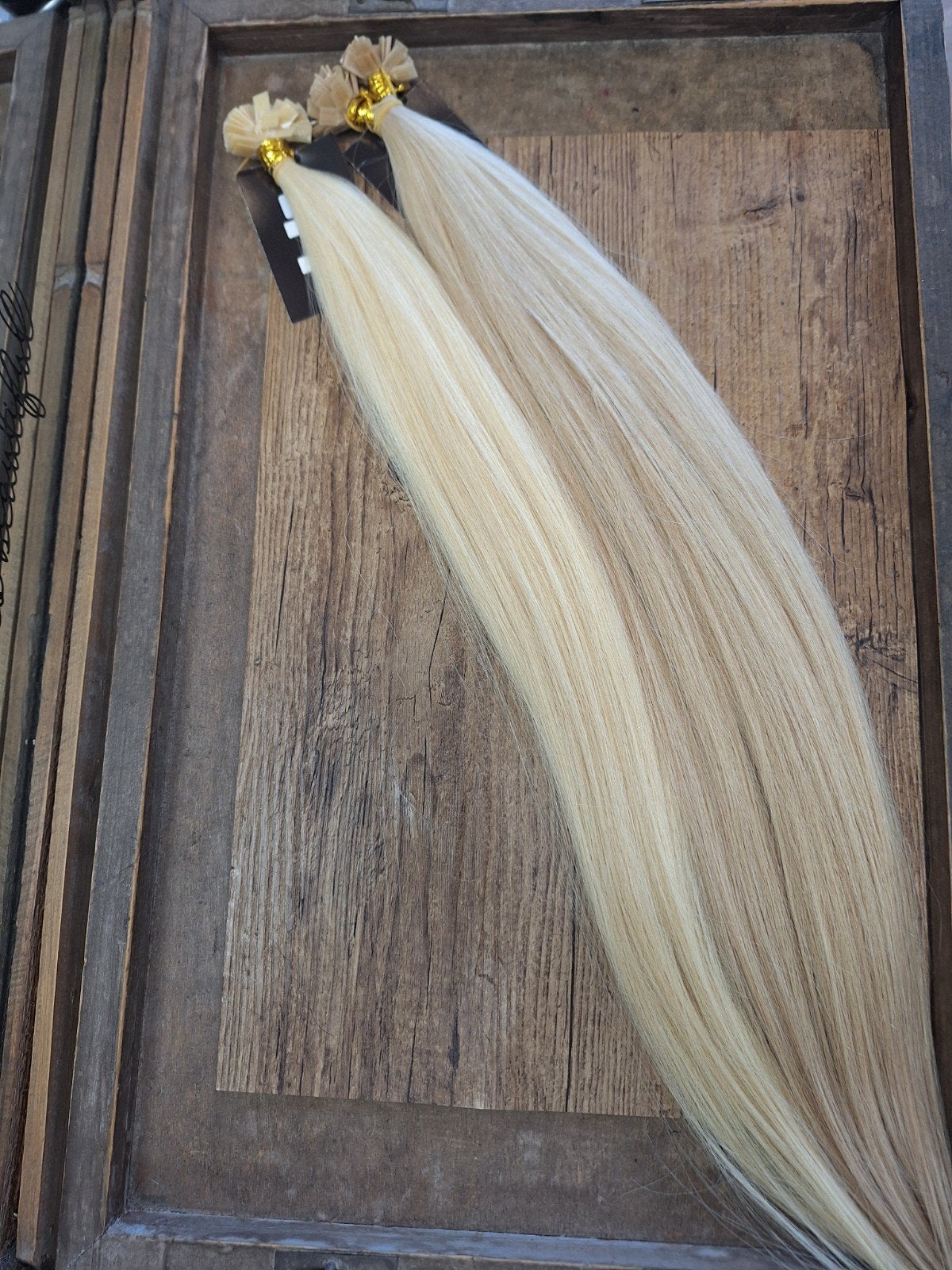Waxextensions 150 gram 60cm - Lichtblond & Asblond, Ophalen of Verzenden, Nieuw, Pruik of Haarverlenging