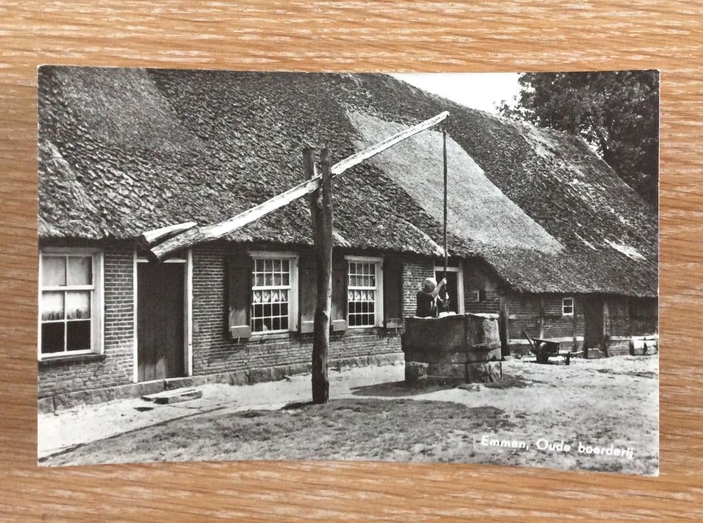 Emmen, Oude boerderij, Ophalen of Verzenden, 1960 tot 1980, Ongelopen, Drenthe