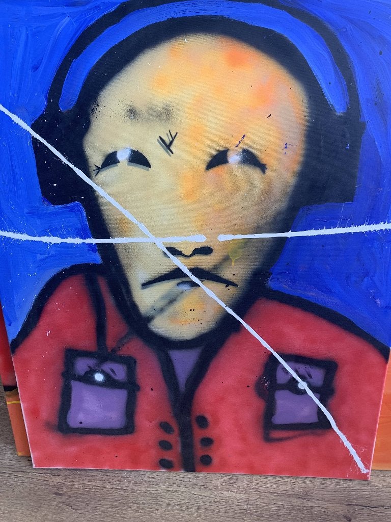 schilderij, Antiek en Kunst, Kunst | Schilderijen | Klassiek, Ophalen of Verzenden, Overige stijlen, Portret of Personen