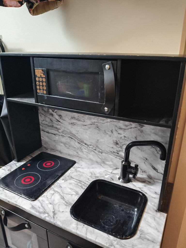 Opgepimpt ikea keukentje inclusief heel veel accessoires., Ophalen, Gebruikt, Hout, Speelkeuken