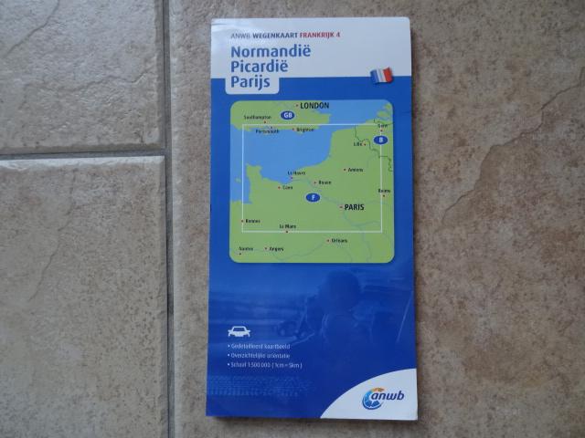 anwb wegenkaart Normandie, Picardie, parijs, Rouen, Frankrijk, Nieuw, Ophalen of Verzenden, Landkaart