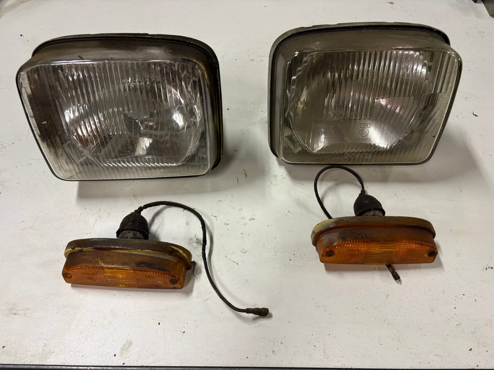 Koplampen en knipperlichten kadett C, Ophalen, Gebruikt, Opel