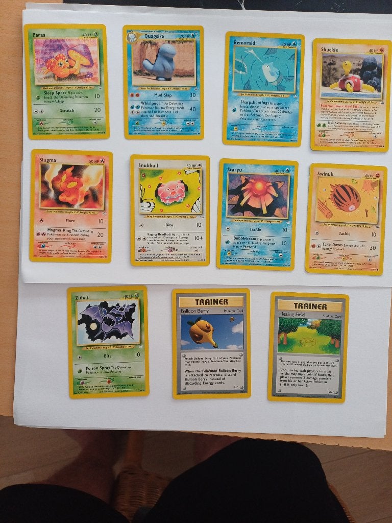 Pokémon- 11stuks Neo Genesis uit 2000- NM/EX, Verzenden, Zo goed als nieuw, Meerdere kaarten