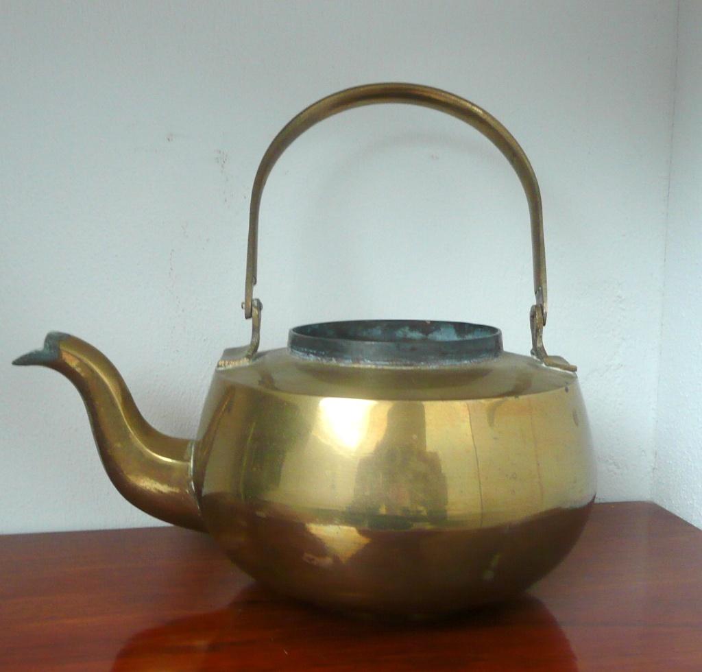 geelkoperen waterketel (357), Ophalen of Verzenden, Koper