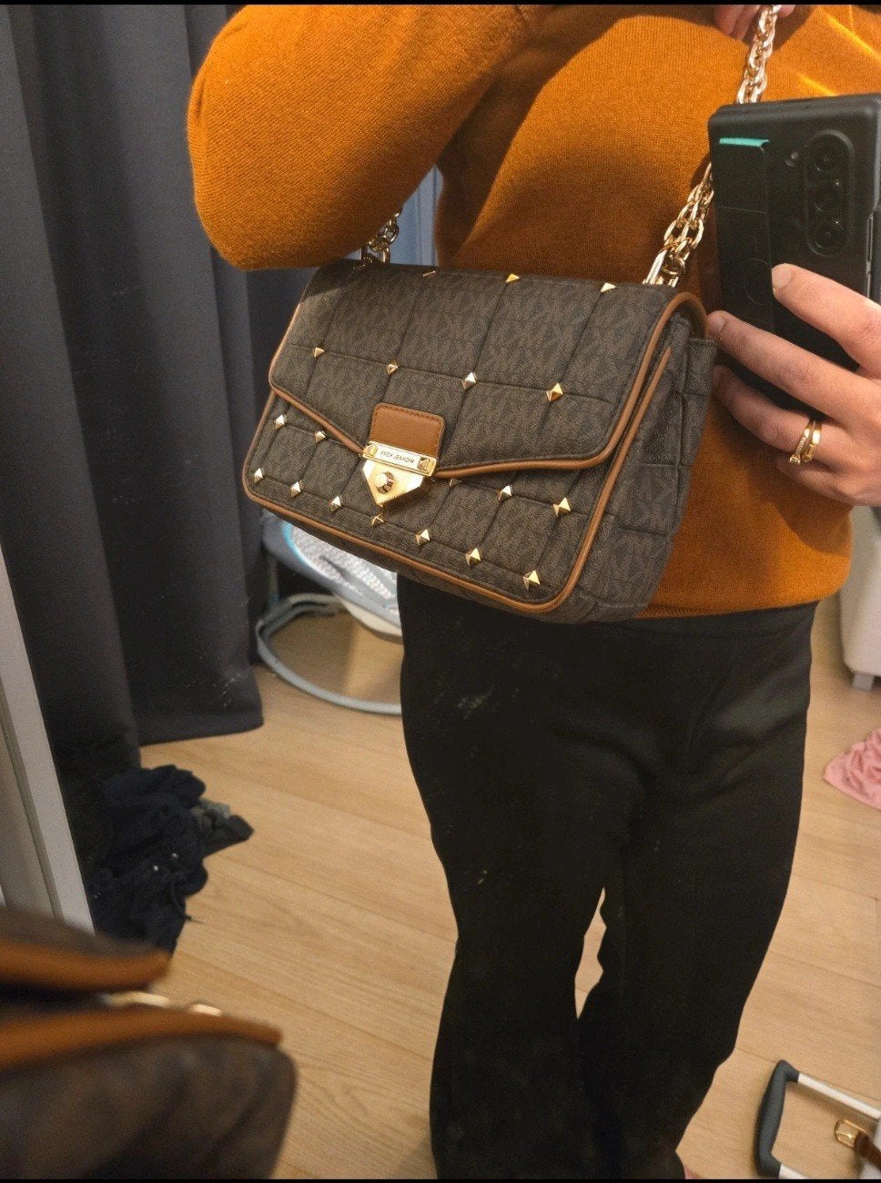 Originele Michael Kors Soho Schoudertas - Nieuw, Sieraden, Tassen en Uiterlijk, Ophalen of Verzenden, Nieuw, Bruin, Schoudertasje