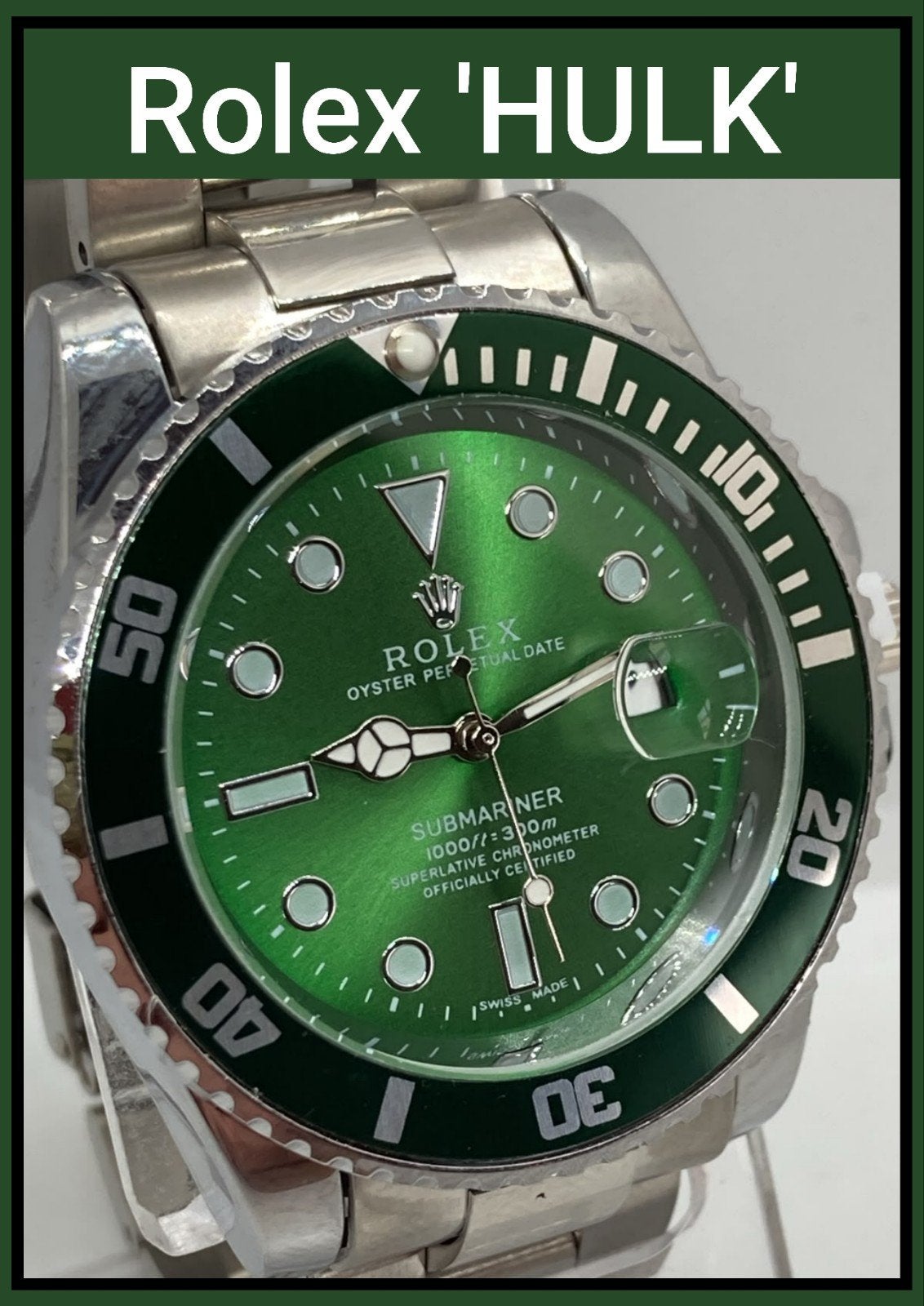 ROL SUB Hulk met AUTO zwevende wijzer, Ophalen of Verzenden, Waterdicht, Nieuw, Zwart