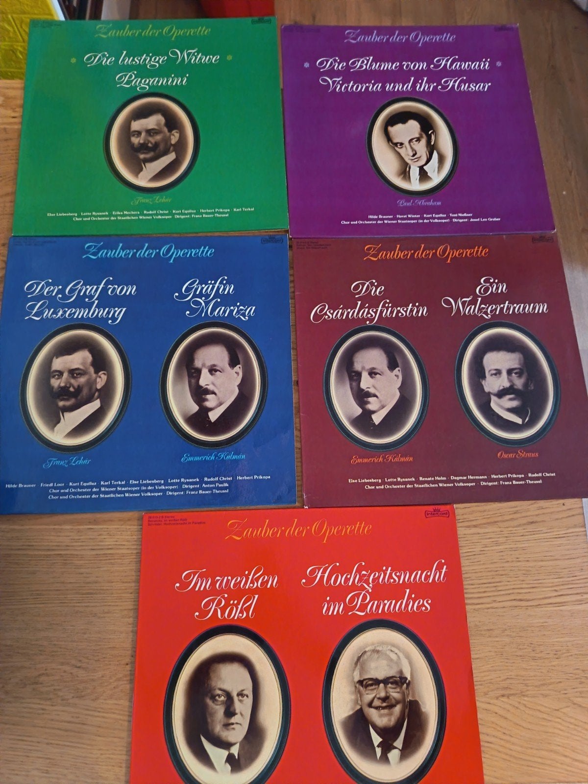 Zauber der Operette - 5 LP's Klassieke Operette Collectie, LP, Gebruikt, Overige componisten, Opera of Operette