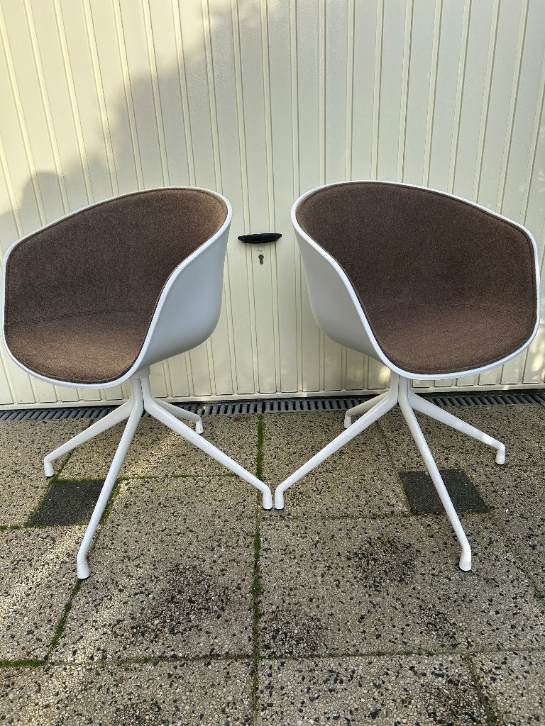 2 Hay AAC 222 22 223 stoel chair design modern bruin wit, Ophalen, Wit, Zo goed als nieuw, Nvt