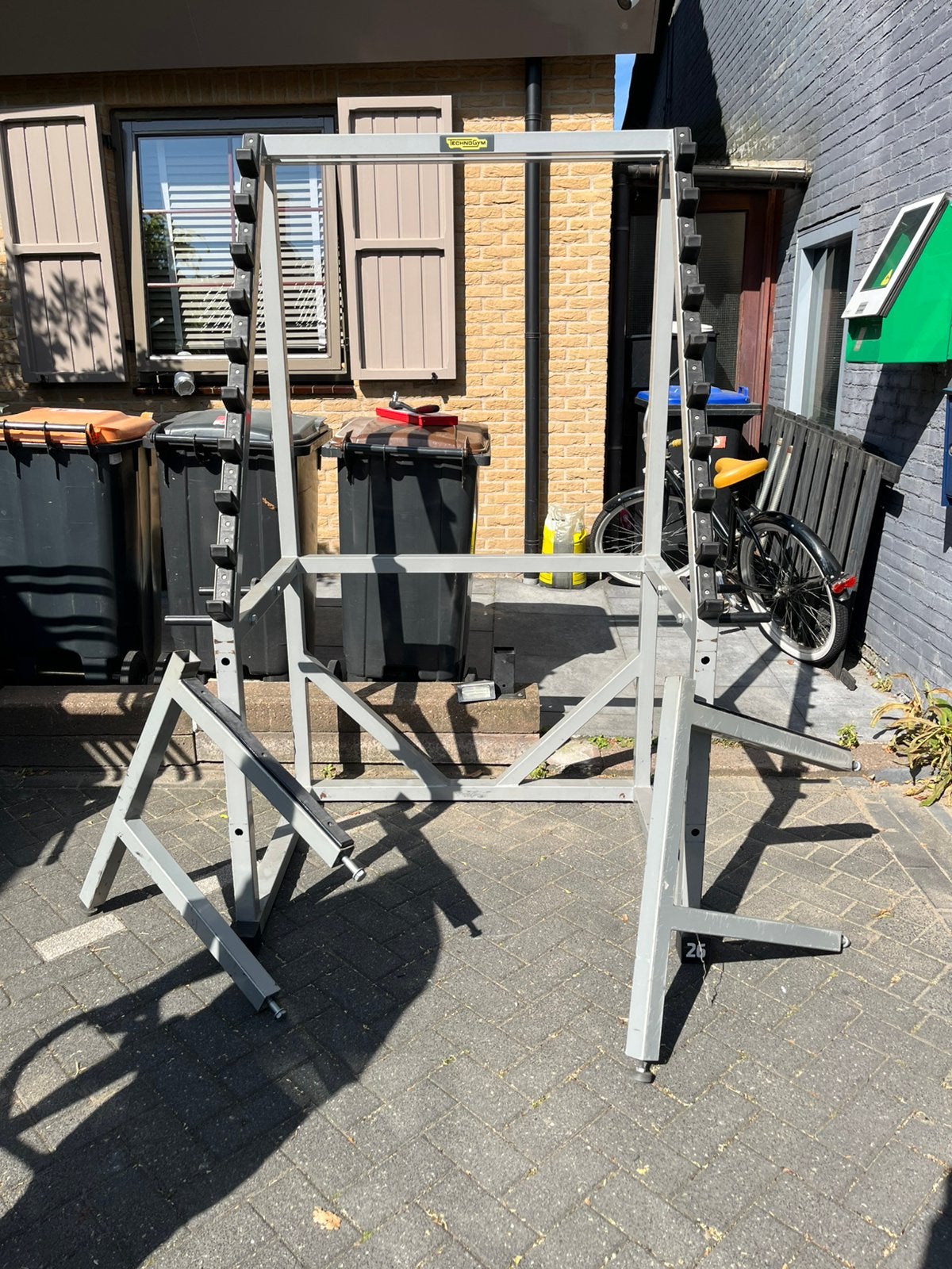 Technogym squat en bankdruk rek, Ophalen, Bankdruk rek, Overige typen, Squat rek