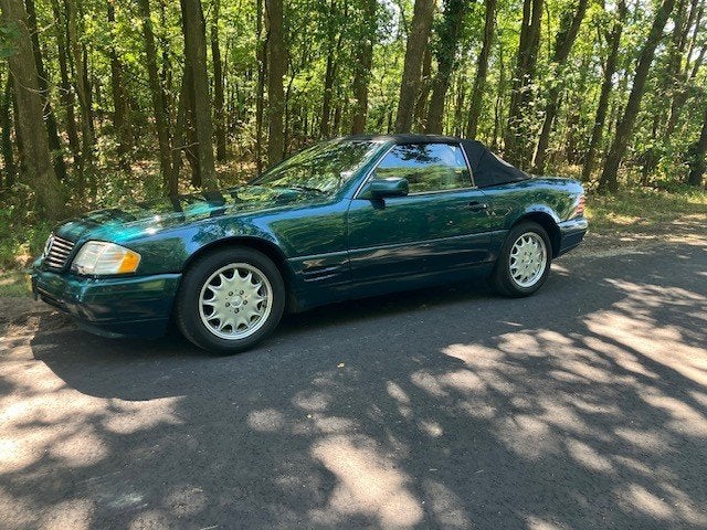 Merc benz 320SLautom.1997 Groen met. orig 111000 mijl!, Auto's, Automaat, Achterwielaandrijving, Beige, Stoelverwarming