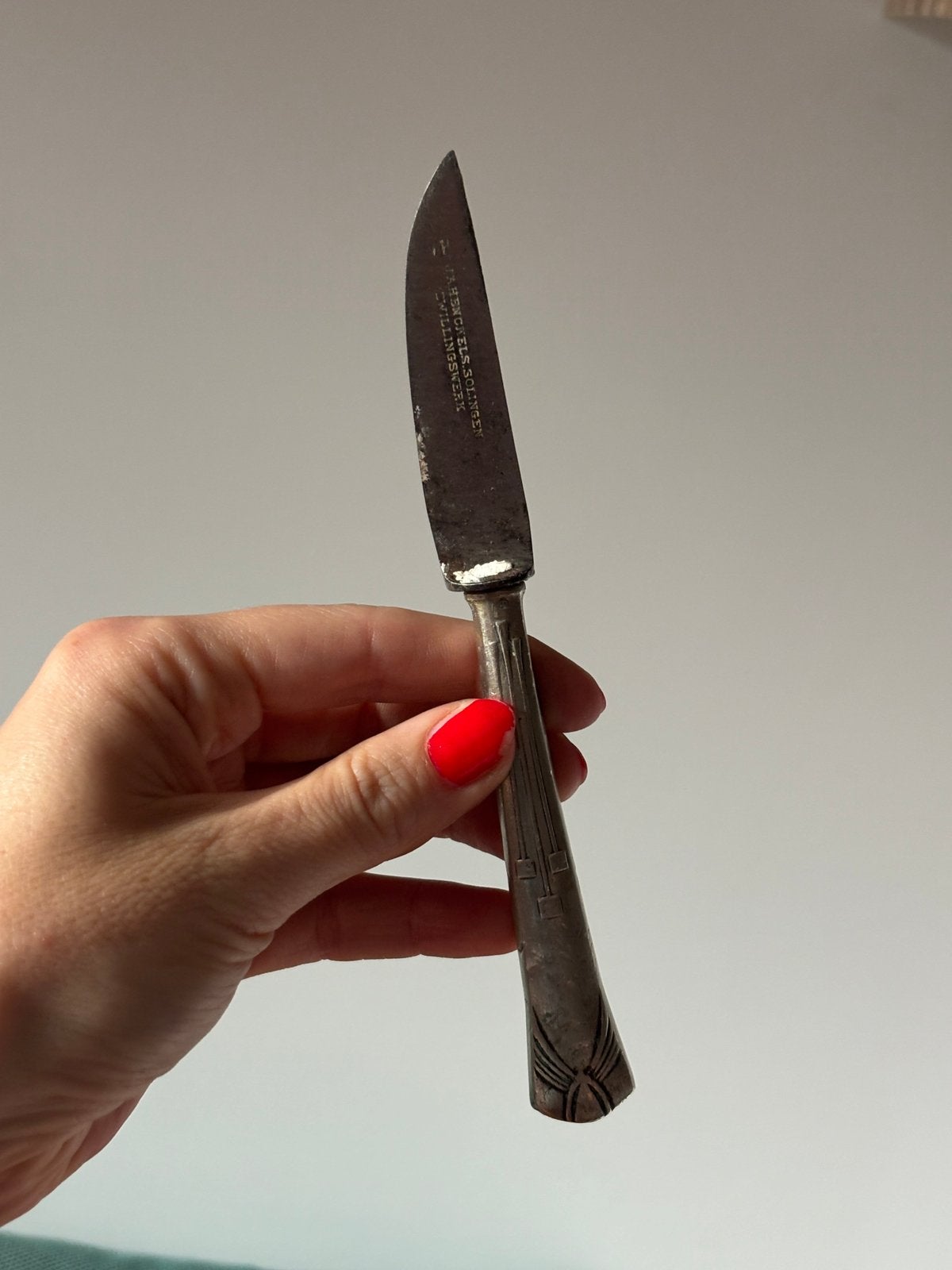 Antiek zilveren mes, Ophalen of Verzenden