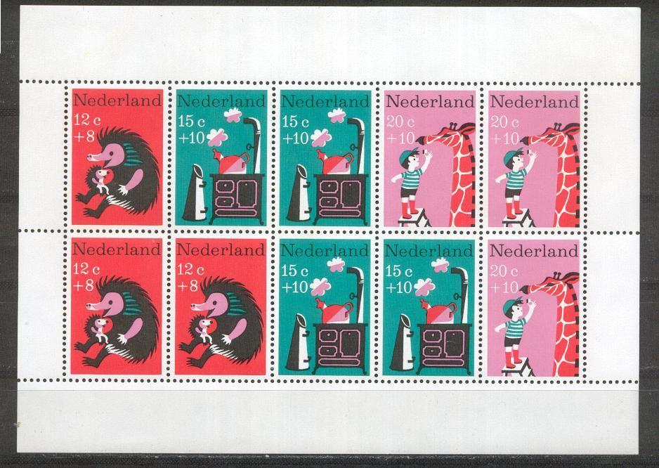 Nederland nr. 899 Blok Kinderzegels 1967 postfris, Postzegels en Munten, Postzegels | Nederland, Verzenden, Na 1940, Postfris