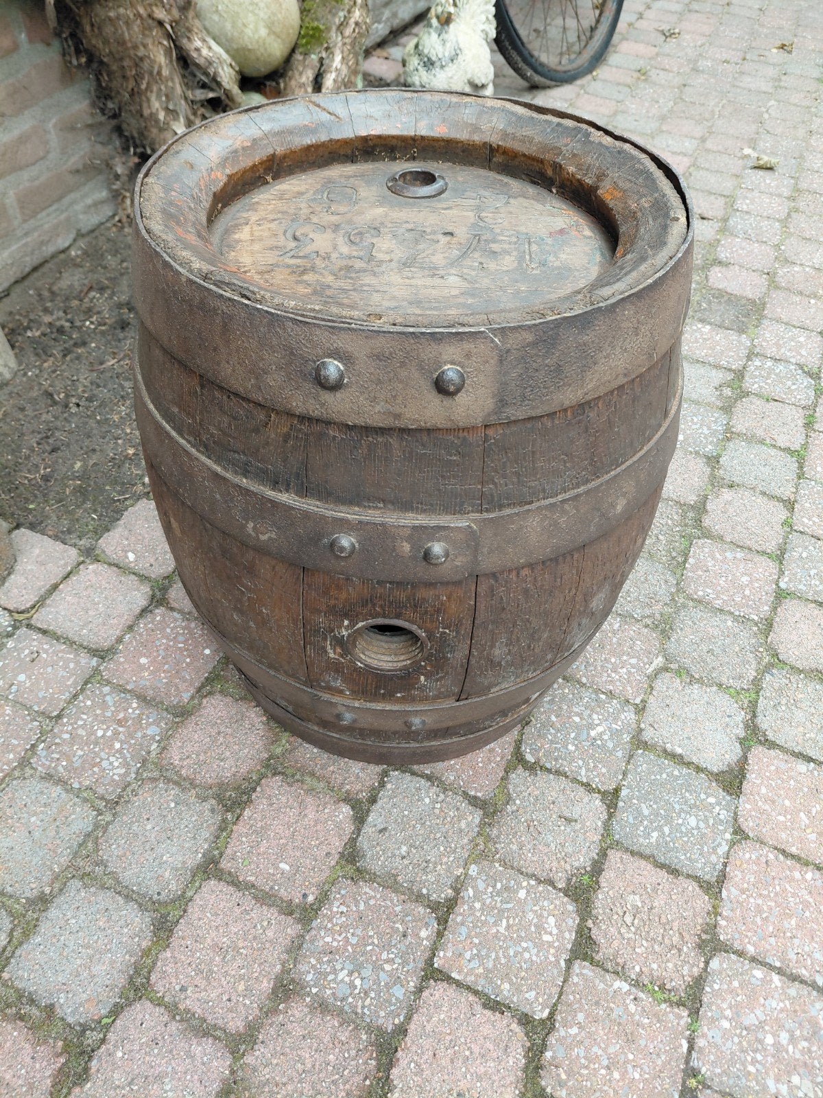 Eikenhout wijnvaatje, Antiek en Kunst, Ophalen
