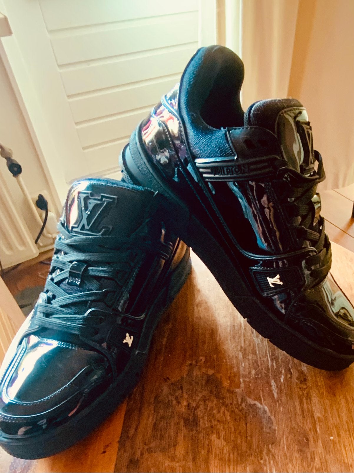 Mooie zwart(lak)sneakers, Ophalen of Verzenden, Zo goed als nieuw, Zwart, Sneakers of Gympen