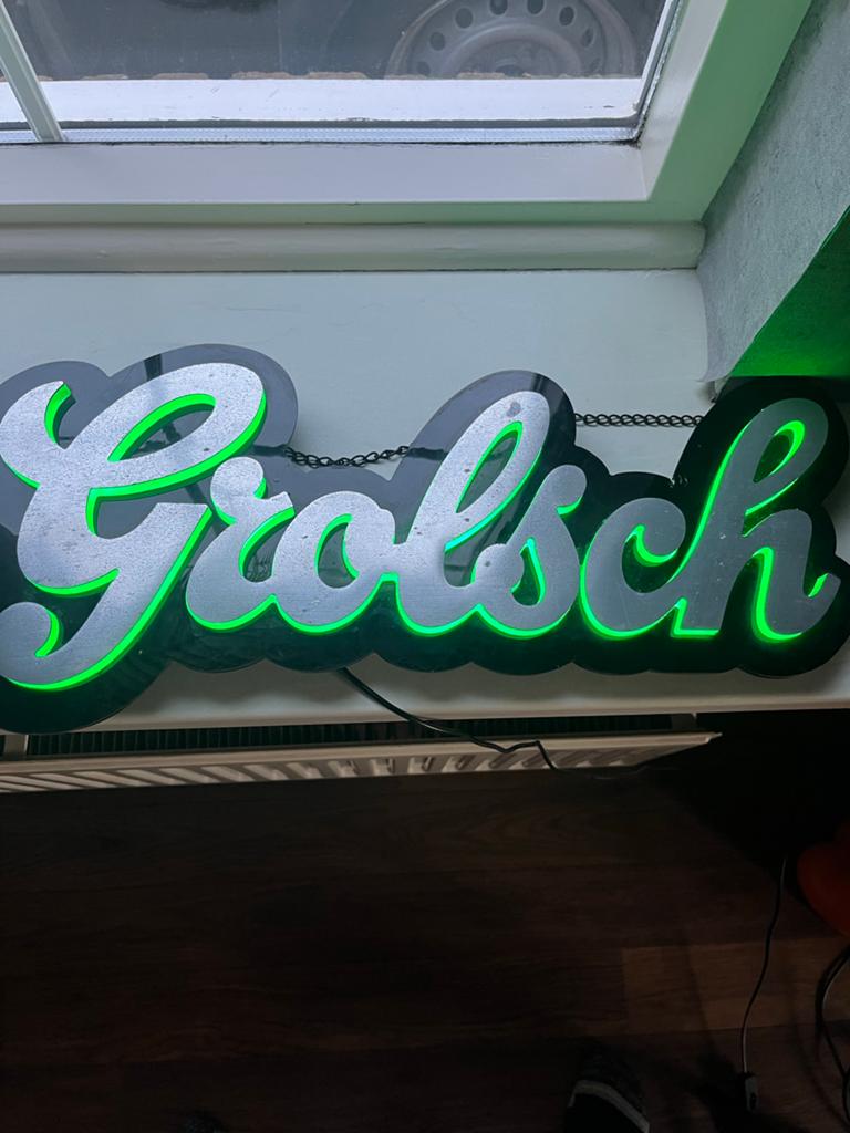 Grolsch LED Lichtreclame - Neon Look -, Ophalen of Verzenden