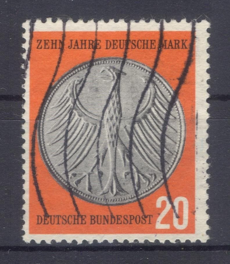 Bundesrepublik (80) - 291 - 10 jaar Deutsche Mark, Verzenden, BRD, Gestempeld
