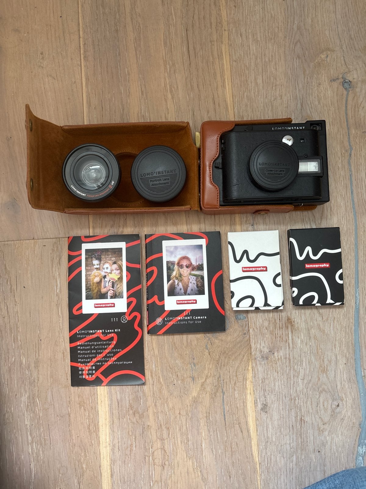 Lomo'Instant Camera met 3 lenzen en accessoires, Ophalen, Handleiding, Instant camera, Zo goed als nieuw