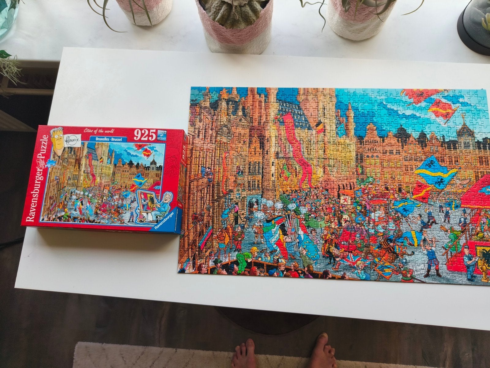 Ravensburger Legpuzzel Brussel 925 stukjes, Ophalen of Verzenden, 500 t/m 1500 stukjes, Zo goed als nieuw, Legpuzzel