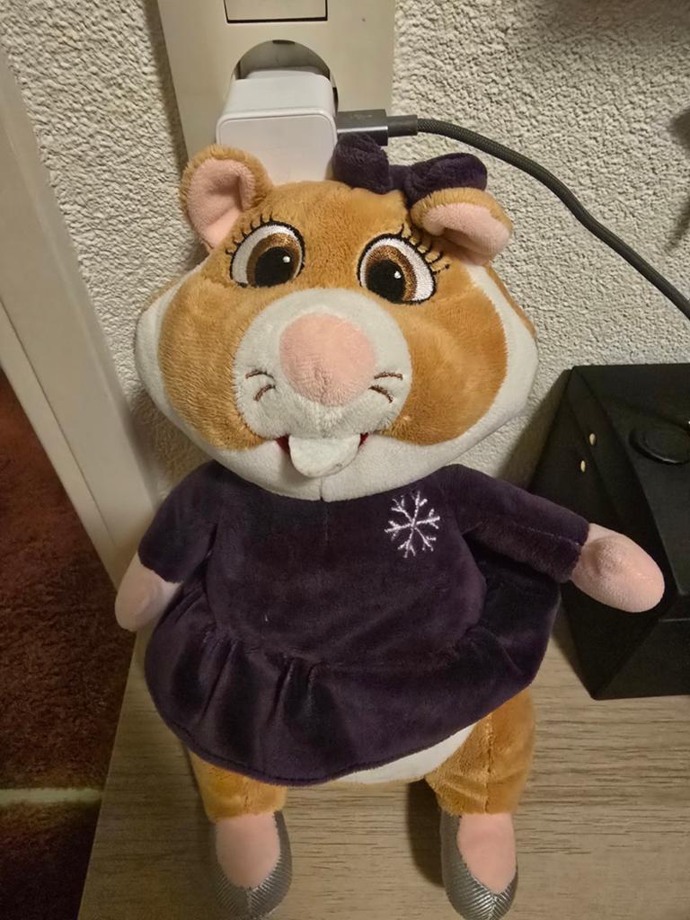AH Hamster Meisje Knuffel met Paars Jurkje, Paars, Albert Heijn, Hamster, Ophalen of Verzenden