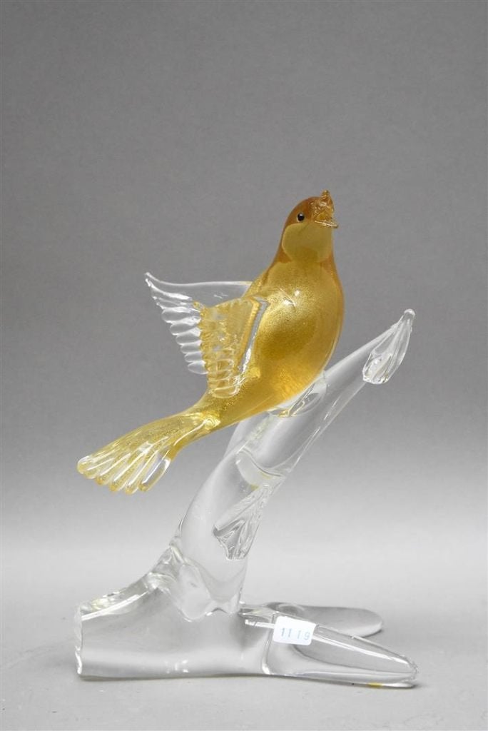 Murano / Elio Raffaeli - glaskunst vogel, Antiek en Kunst, Ophalen of Verzenden