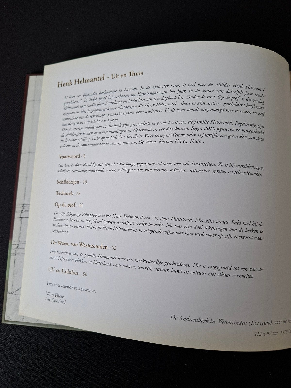 Henk Helmantel - Uit en Thuis (Kunstboek), Ophalen of Verzenden, Zo goed als nieuw, Schilder- en Tekenkunst