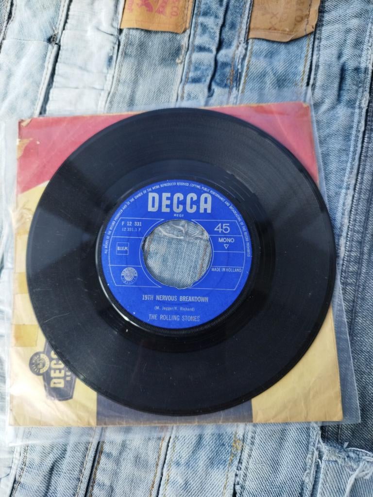 The Rolling Stones - 19th Nervous Breakdown / As Tears Go By, Ophalen of Verzenden, Pop