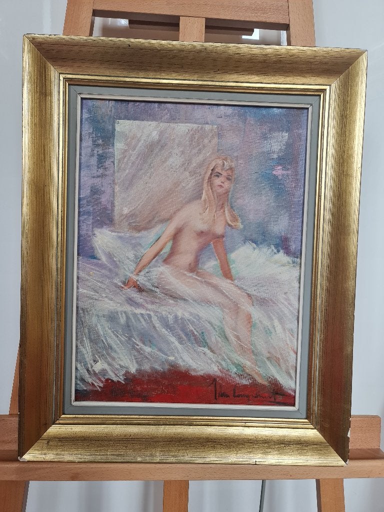 Olieverfschilderij Prachtige Schilderij - vrouwelijk naakt, Ophalen of Verzenden