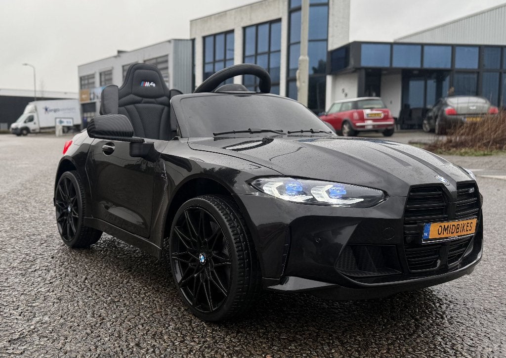 BMW M4 12v zwart Afstands. - Bleutooth - Led - Leder - Rubb!, Ophalen of Verzenden, Nieuw, Overige typen