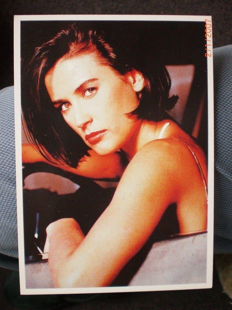 kaart Demi Moore, Ophalen of Verzenden, 1980 tot heden, Ongelopen, Sterren en Beroemdheden