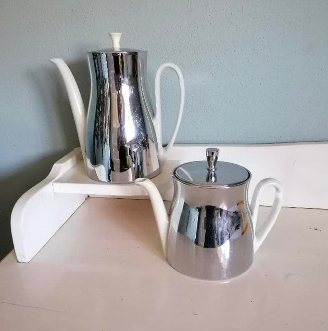 Vintage jaren '60 Thomas theepot en koffiepot set, Ophalen of Verzenden