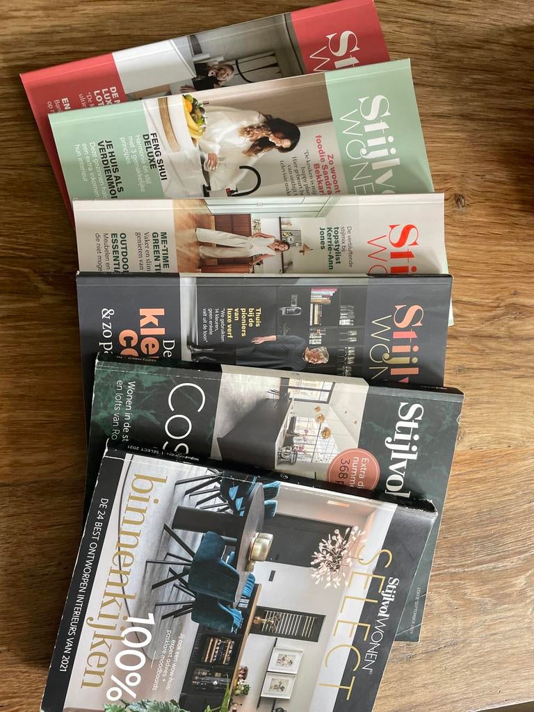 Stijlvol Wonen magazines - Diverse edities, Ophalen of Verzenden, Zo goed als nieuw, Overige typen