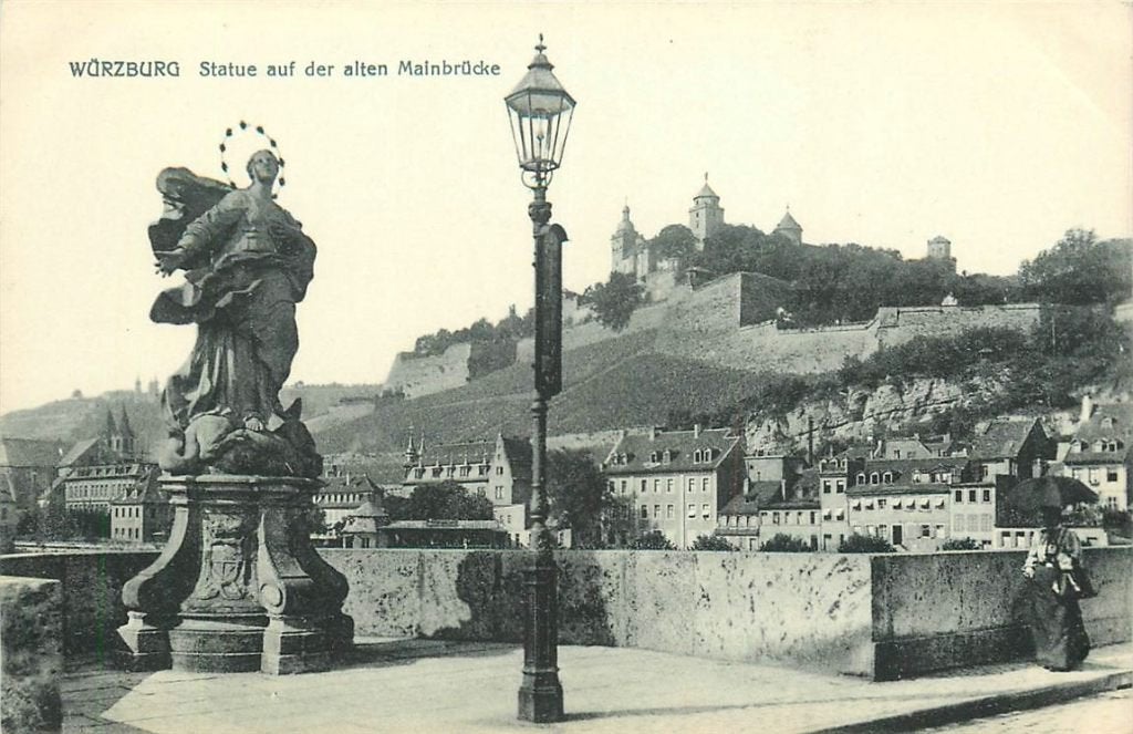 701-299-003 Wurzburg Mainbrucke, Verzenden, Voor 1920, Duitsland