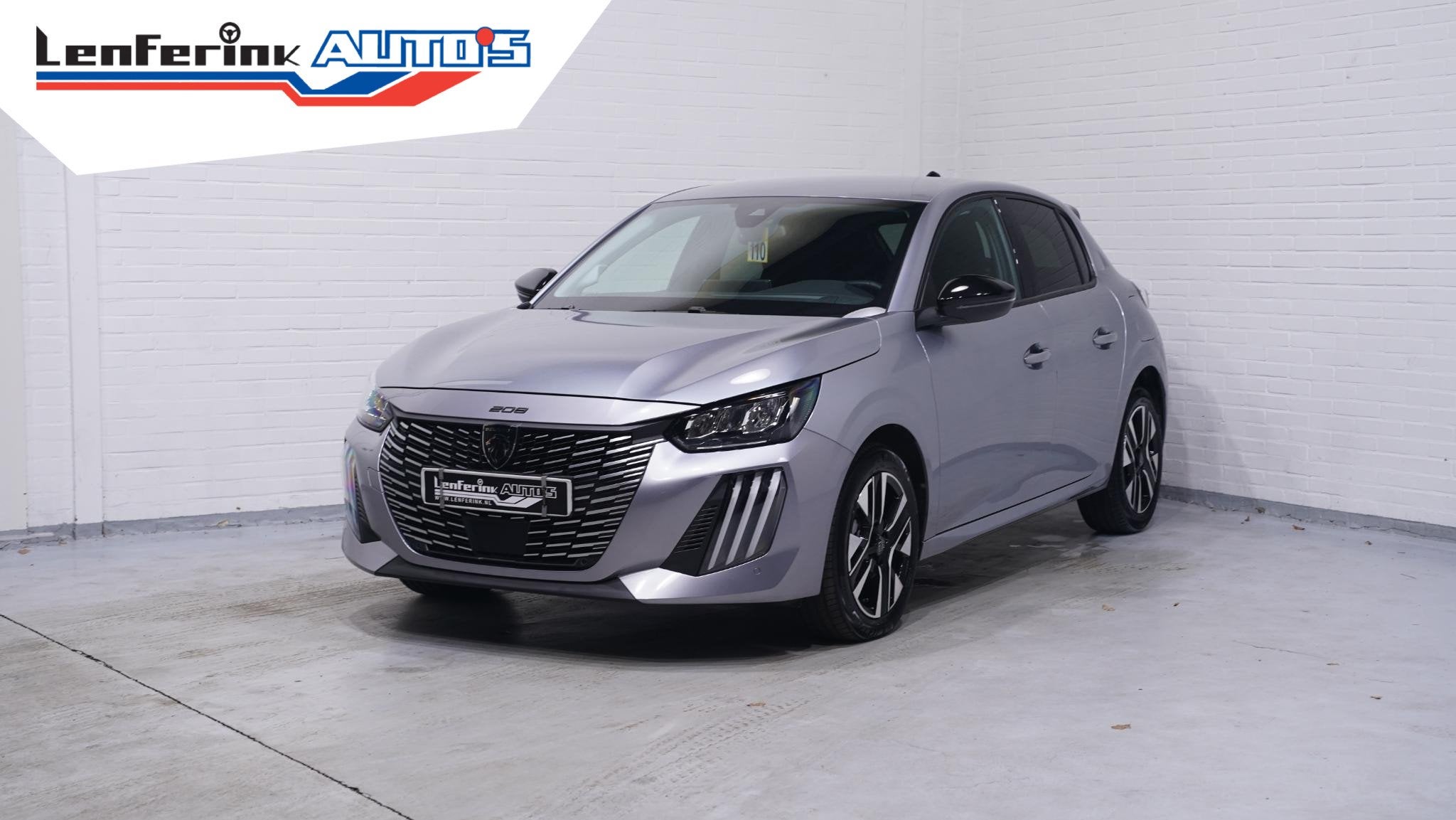 Peugeot 208 1.2 Hybrid 100 e-DCS6 Allure Apple Carplay/Andro, 1195 kg, Gebruikt, 1199 cc, Leder en Stof