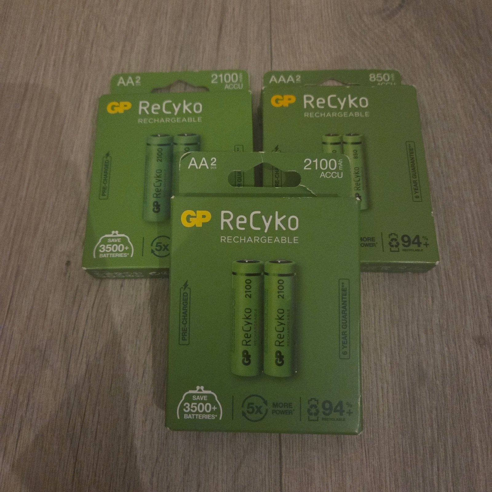 GP ReCyko Oplaadbare Batterijen AA en AAA, Audio, Tv en Foto, Accu's en Batterijen, Ophalen, Nieuw, Oplaadbaar
