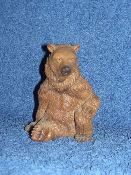 Schleich 14129 grizzly berin zittend, dierfiguur (1995), Verzenden, Gebruikt, Wild dier, Beeldje of Figuurtje
